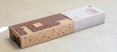Drewniane klocki konstrukcyjne Maxi Trigonos Kernel Kreema - 44 el.