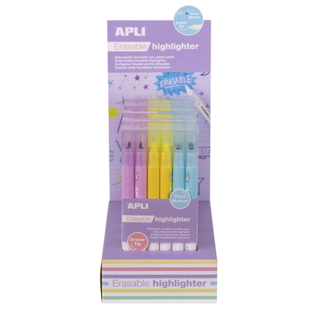 Wymazywalne zakreślacze Apli Kids - 3 kolory