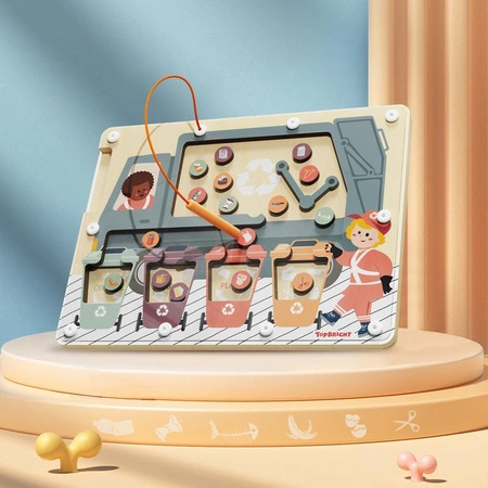 Segregowanie śmieci – układanka magnetyczna 36 mies.+ TOPBRIGHT