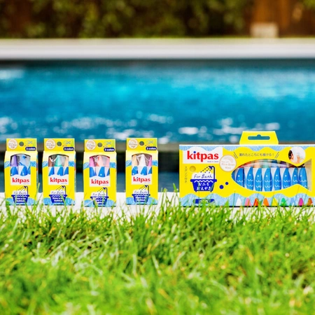 Kredki do malowania w wannie, zestaw 3 szt., muszla, Kitpas