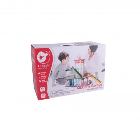 Classic World Drewniany Nowoczesny Garaż 9 elementów