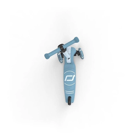 SCOOTANDRIDE Highwaykick 3S Hulajnoga z systemem sterowania 2w1 i kółkami LED składana 3+ Steel