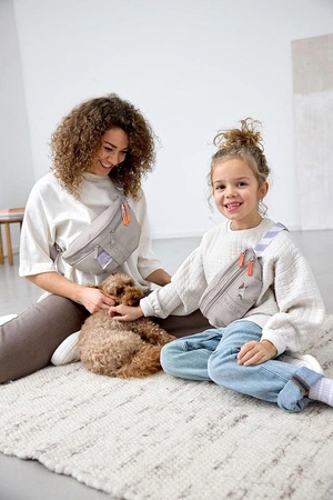 PALOPA Torebka nerka na smakołyki dla psa mini Enja taupe