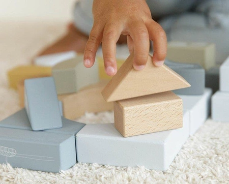 Little Dutch Wózek z klockami Błękit Ocean LD7021