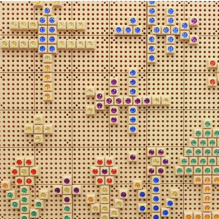 MASTERKIDZ Drewniana Tablica STEM Wolnostojąca XXL w Kształcie Domu + Akcesoria