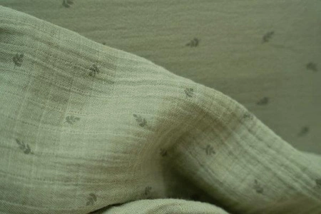 Little Dutch Otulacz muślinowy 120x120 cm Blueberry Leaves