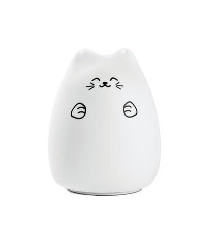 Kot Szczęściarz Lampka Silikonowa Biała Rabbit&Friends