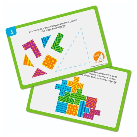 Klocki, Kostki 3D, Łamigłówki, Zestaw edukacyjny 34 szt.