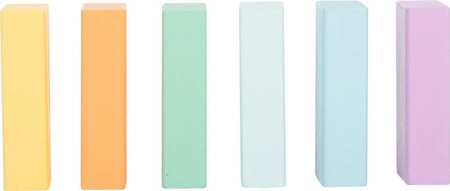 Pastelowe drewniane klocki 11722-Small Foot, klocki dla dzieci