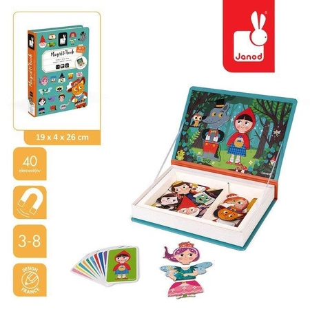 Magnetyczna układanka Świat baśni Magnetibook 3-8 lat, Janod