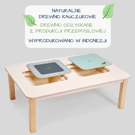 Duży stolik z podwójnym schowkiem, kolekcja mebli Forest, Tender Leaf Toys