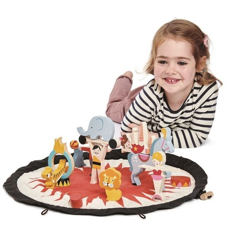 Mata z drewnianymi zabawkami - Akrobaci, Tender Leaf Toys