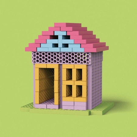 Kreatywne klocki konstrukcyjne pastelowy Fun Box Bioblo 200 elementów