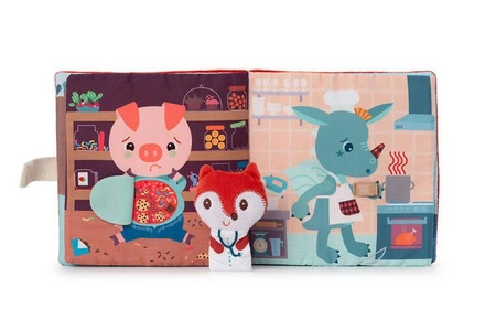 LILLIPUTIENS Książeczka aktywizująca z mini-pacynką Doktor Lisiczka Alice 12 m+