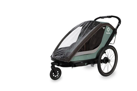Hamax - Przyczepka rowerowa COCOON, podwójna - Green/black