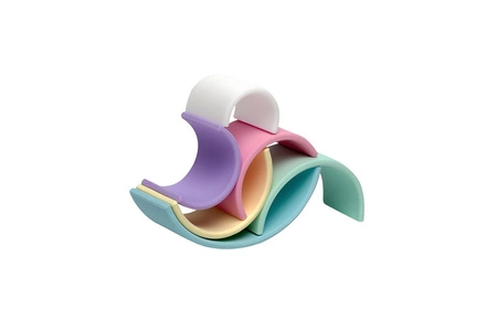 DENA Silikonowa Tęcza Pastel - 6 elementów