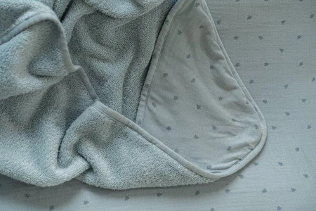 Little Dutch Bawełniany ręcznik z kapturem 100x100 cm Blossom