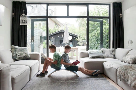 Deska do balansowania Original z filcem, Red, Wobbel