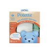 2w1 Potette: Nocnik dla dziecka i nakładka na toaletę, miętowo-biały, Potette+ 1 opakowanie chusteczek KBN GRATIS
