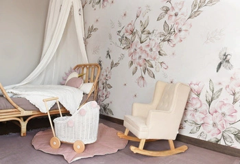 ROSE GARDEN - Tapeta Dziecięca W Wielkie Kwiaty Malumi