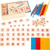 Matematyka drewniana gra edukacyjna Patyczki 11740-Small Foot, gra dla dzieci