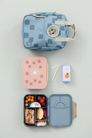 Lassig Lunchbox Bento z przegródkami Pattern Party Blue/green