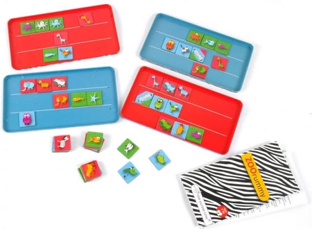 Gra magnetyczna The Purple Cow Rummy - Zoo