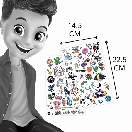 Tatuaże fosforyzujące 75 sztuk TA008