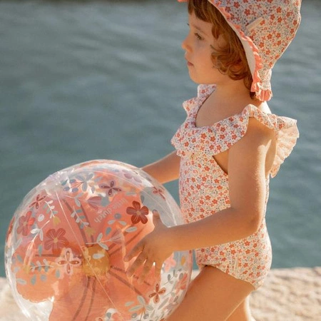 Little Dutch Piłka plażowa 3D Pink Flowers