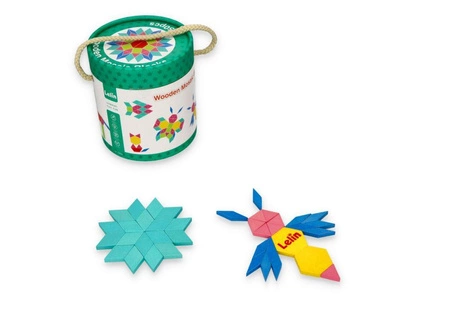 Układanka mozaika w wiaderku