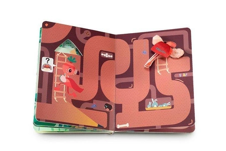 LILLIPUTIENS Książeczka przygodowa z mini-przytulanką kartonowa „Anais superbohaterka” 2 l+