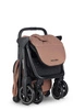 Easywalker Jackey Kompaktowy, samoskładający się wózek spacerowy z torbą transportową Pecan Brown