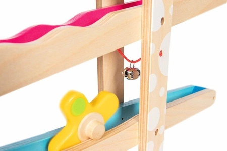 Drewniany kulodrom dla dzieci z figurami 53926-Goki, zabawki rozwojowe