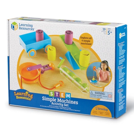Maszyny Proste, Zestaw edukacyjny z ćwiczeniami, 19 szt.