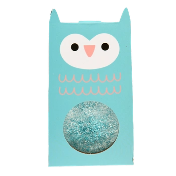 Gumowa piłeczka z brokatem, błękitna, 3+, Rex London