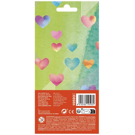 Naklejki holograficzne Apli Kids - Serduszka