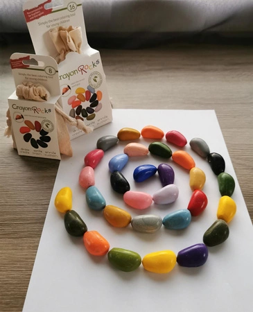 Kredki Crayon Rocks w bawełnianym woreczku - 8 kolorów