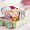 LILLIPUTIENS Drewniany wózek z sorterem do ciągnięcia Wilk Louis 12 m+