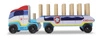Ciężarówka z przyczepą klocki drewniane Psi Patrol ABC Melissa & Doug 33272 układanka na palikach