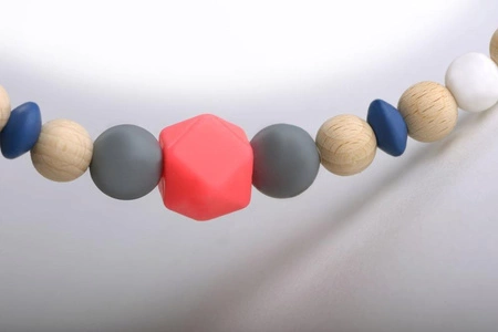 Zawieszka do smoczka, neonowy silikon, Kikadu