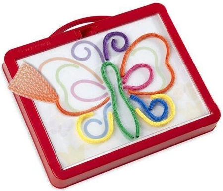 Zestaw do tworzenia tęczowych obrazków ze sznurka 40619-Melissa & Doug, zestawy kreatywne i plastyczne