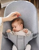 BABYBJORN - leżaczek BLISS 3D Jersey - Jasny Szary + pokrowiec na leżaczek