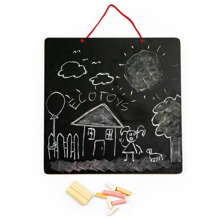 Tablica edukacyjna 3w1 magnetyczna kredowa literki