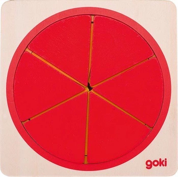 Drewniane puzzle warstwowe Okrągła mozaika 57737-Goki-układanki dla dzieci