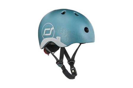 SCOOTANDRIDE Kask z odblaskami XXS-S dla dzieci 1-5 lat Steel Dog