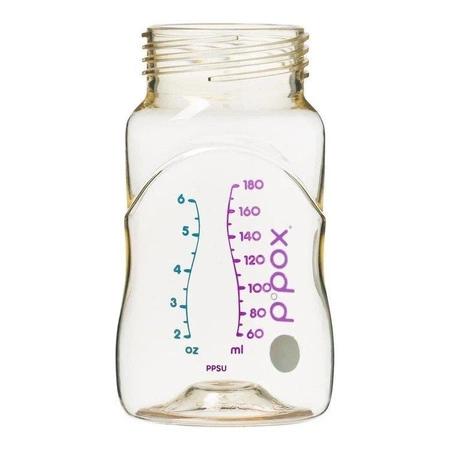 Butelka ze smoczkiem do karmienia niemowląt wykonana z PPSU, 180 ml, błękit, b.box