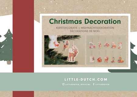 Little Dutch Drewniane zawieszki X-mas 125001
