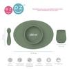 EZPZ Komplet pierwszych naczyń silikonowych First Foods Set oliwkowy