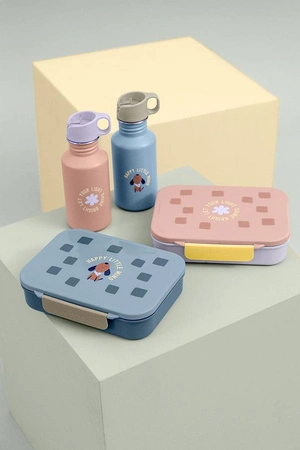 Lassig Lunchbox Bento z przegródkami Pattern Party Rose/lilac