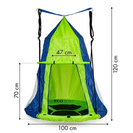 Namiot na huśtawkę bocianie gniazdo domek ogrodowy